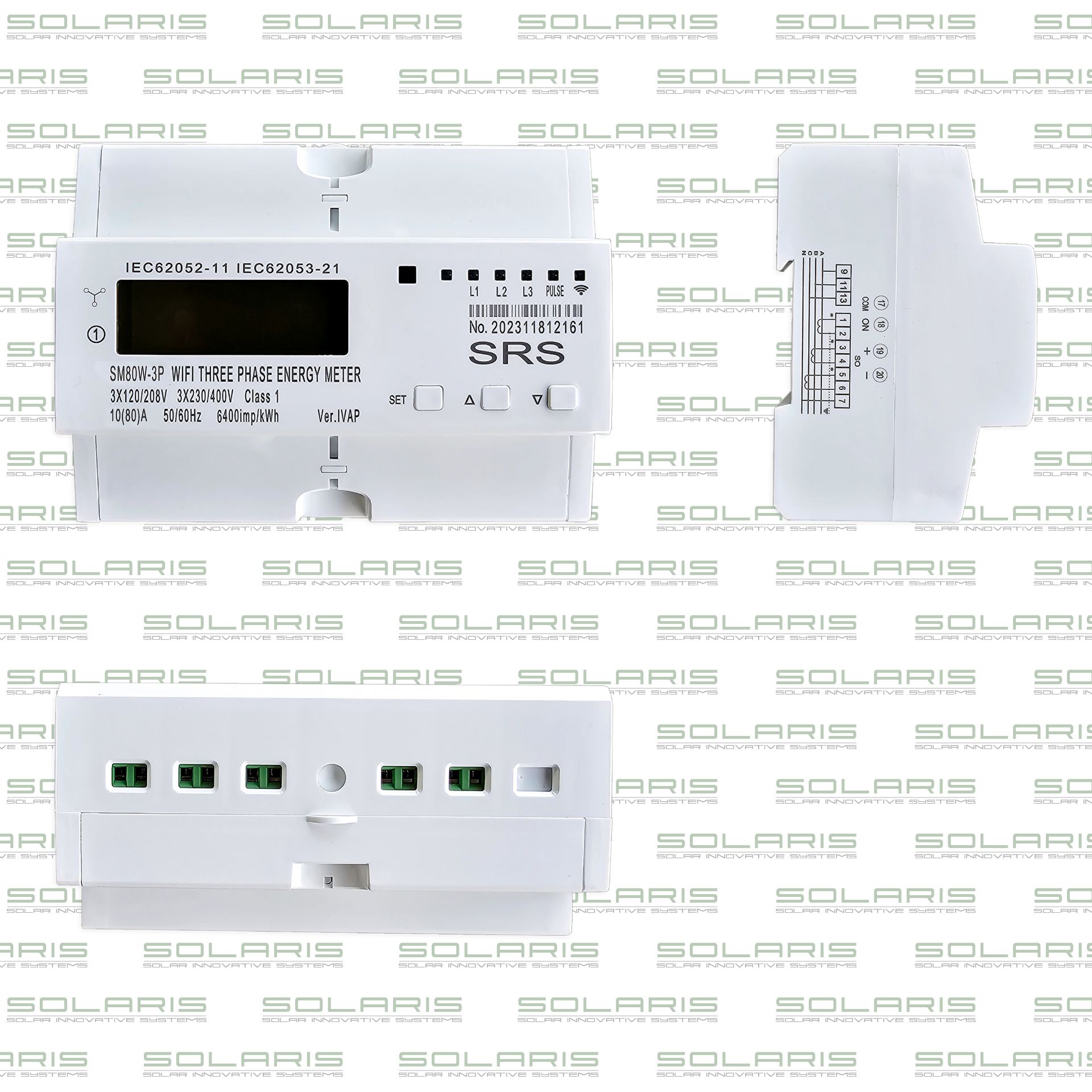 SOLARIS | Your Trusted Partner.... Smart Meter SM80W-4P 80A + Wi-Fi